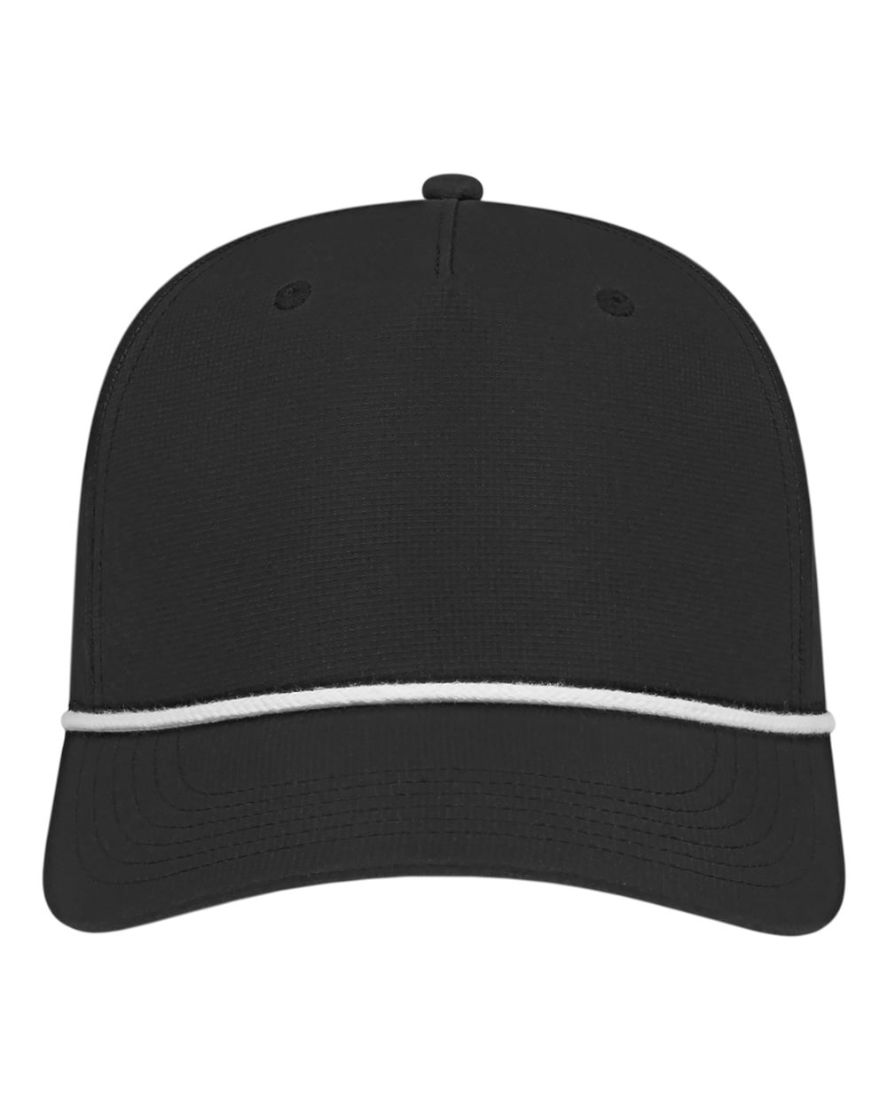 Athletic Rope Cap - Front - B21495500 - Black/ White