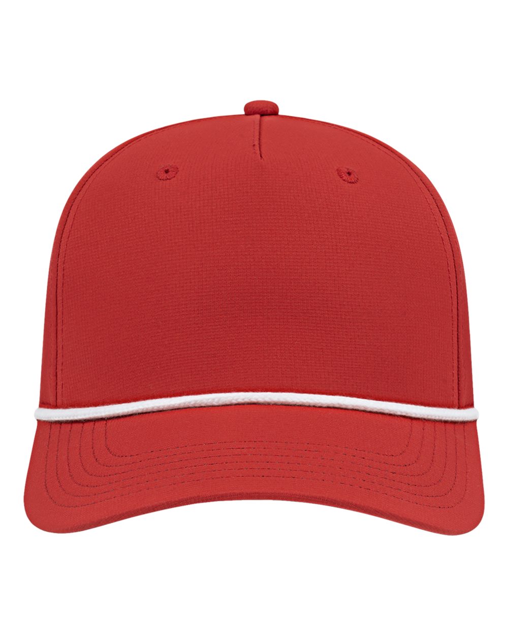 Athletic Rope Cap - Front - B21495710 - Red/ White