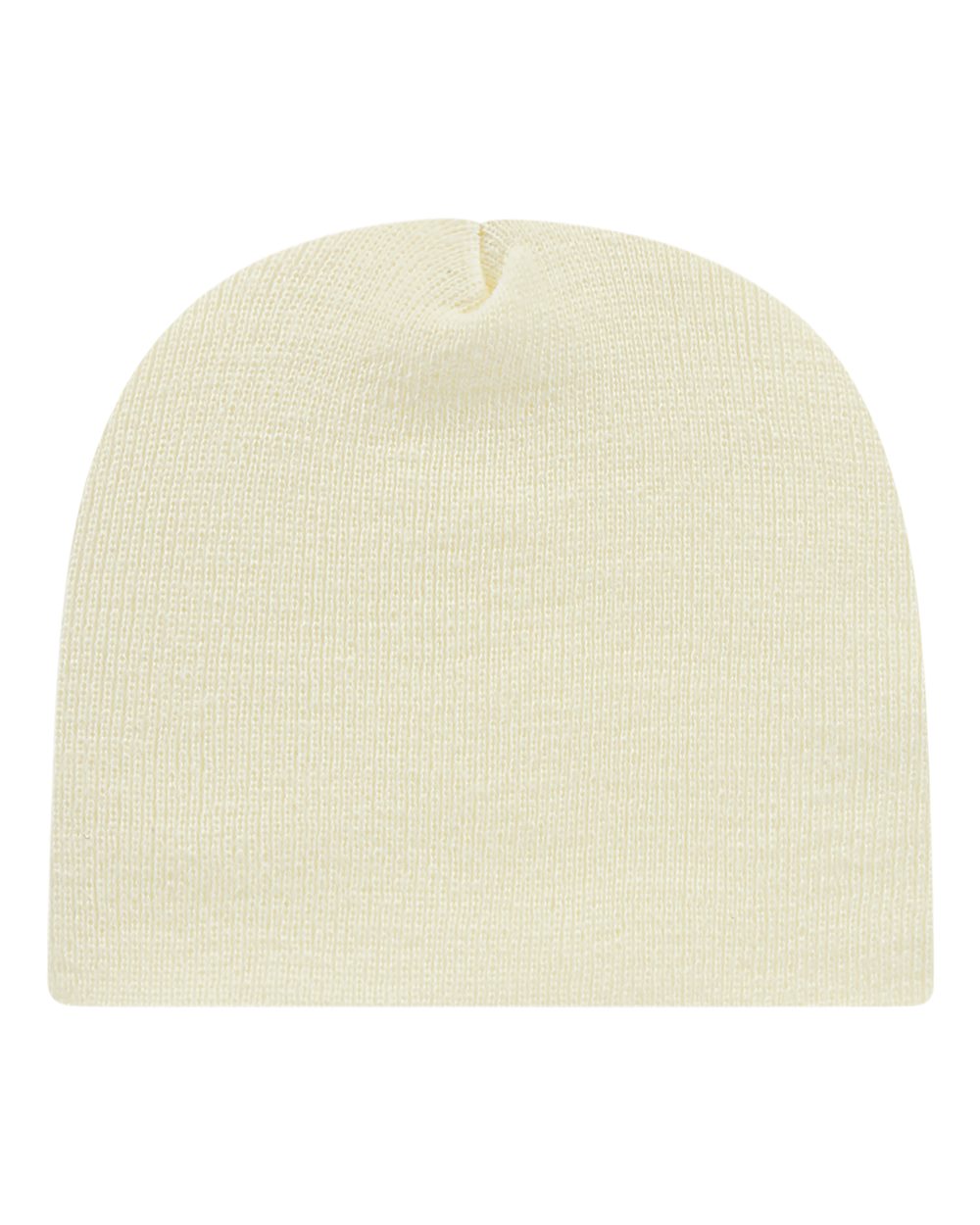 USA-Made 8 1/2" Beanie - Back - B01695240 - Ivory