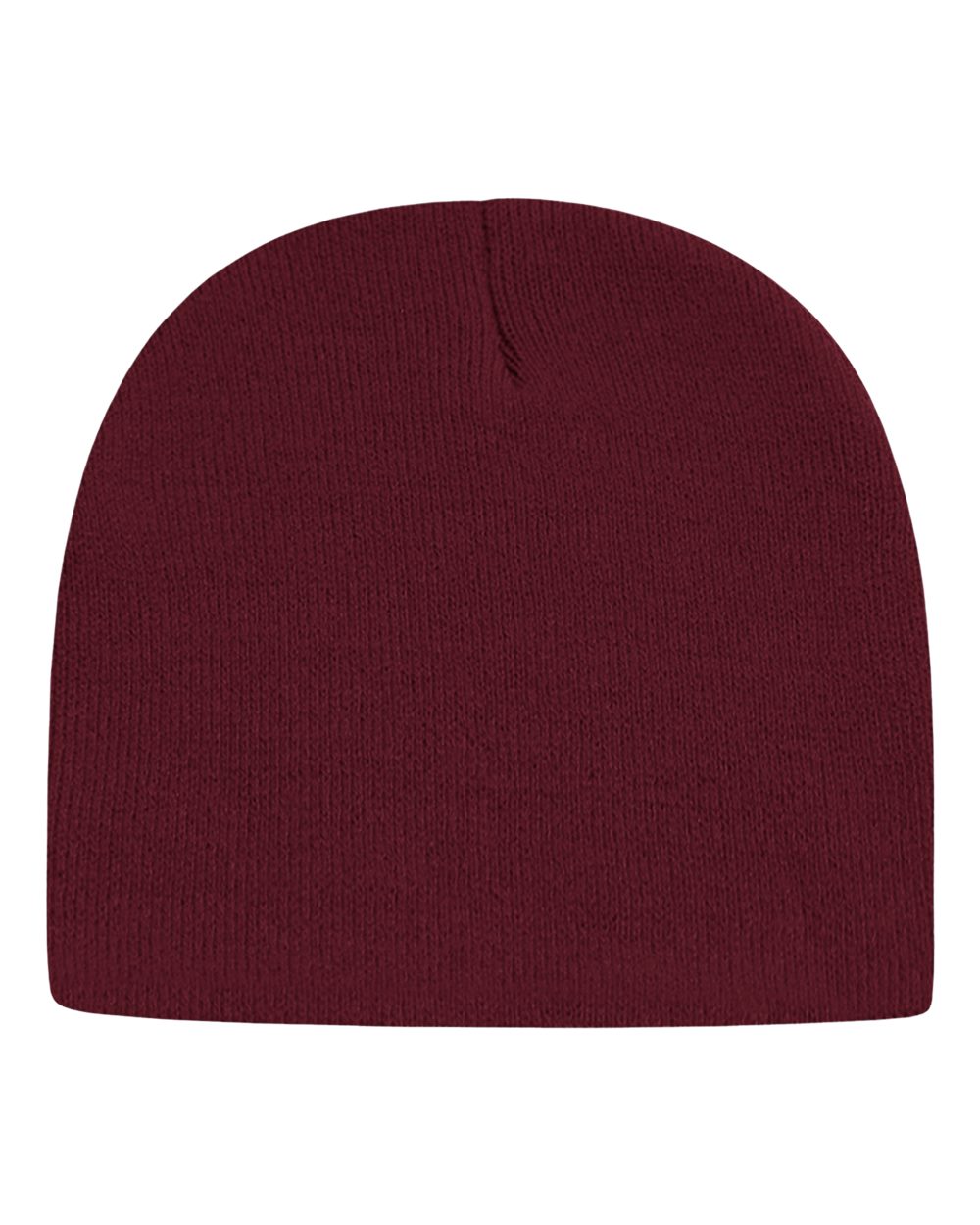 USA-Made 8 1/2" Beanie - Back - B01695530 - Maroon