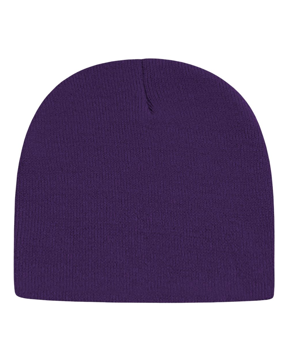 USA-Made 8 1/2" Beanie - Back - B01695670 - Purple