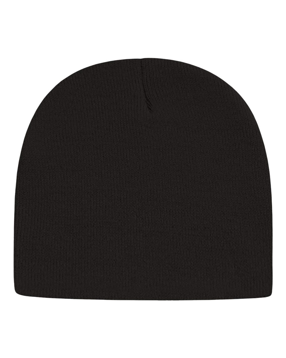 USA-Made 8 1/2" Beanie - Front - B01695500 - Black