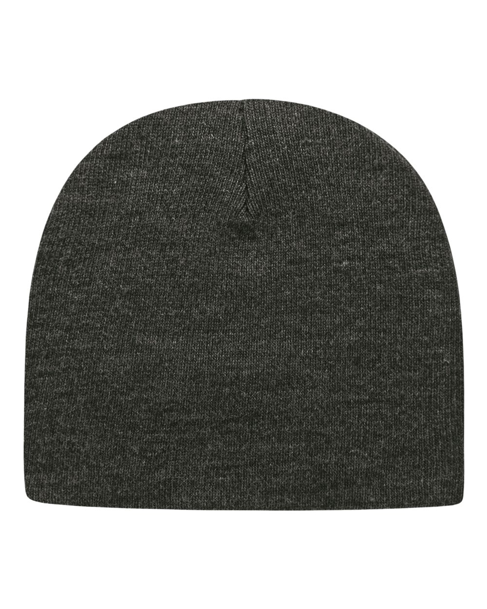 USA-Made 8 1/2" Beanie - Front - B01695590 - Dark Heather Grey