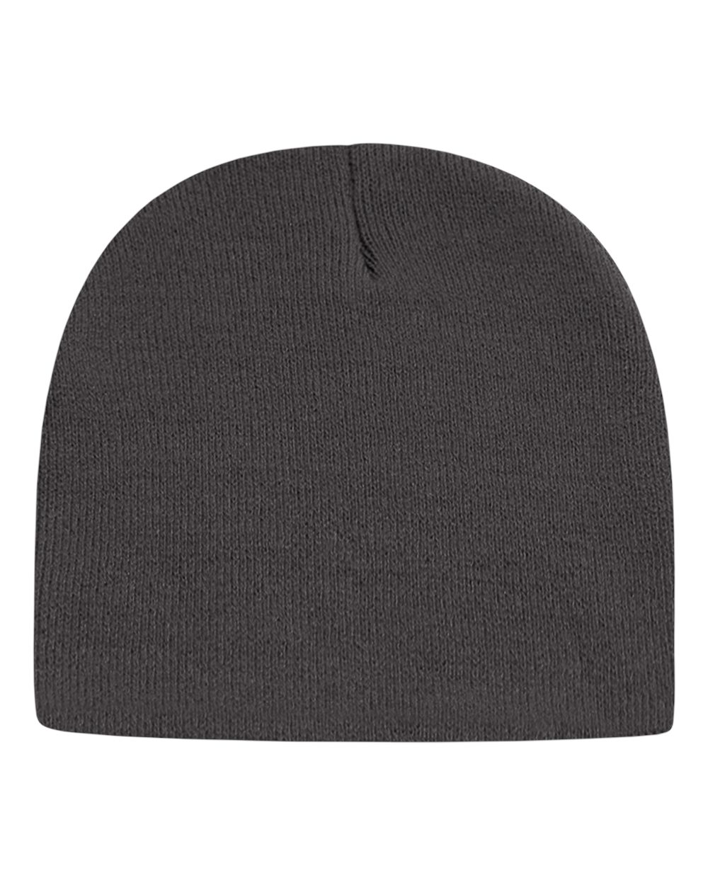 USA-Made 8 1/2" Beanie - Front - B01695600 - Iron Grey