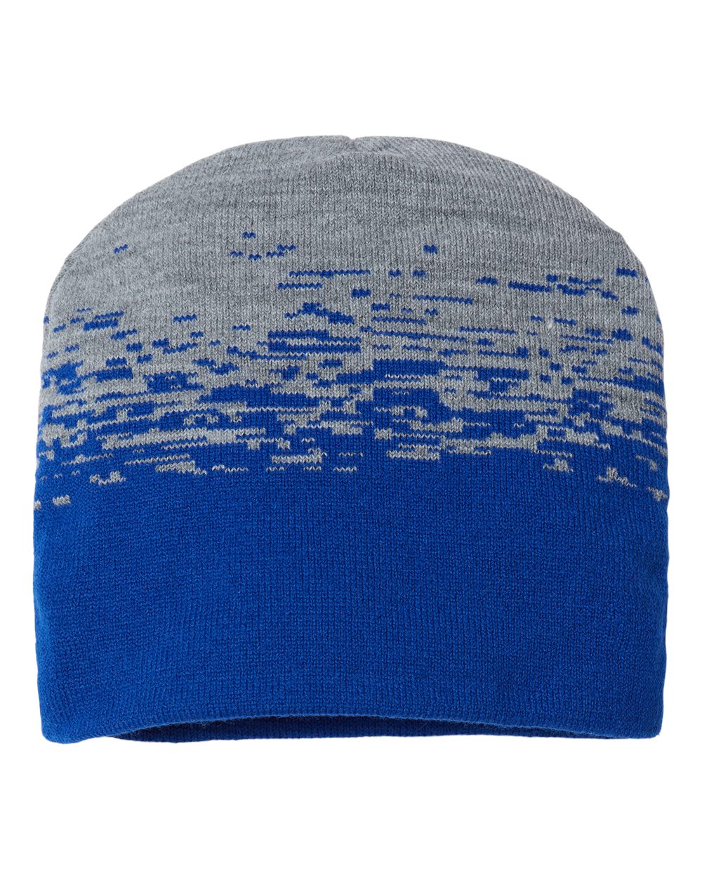 USA-Made Static Beanie - Front - B46995760 - True Royal/ Heather