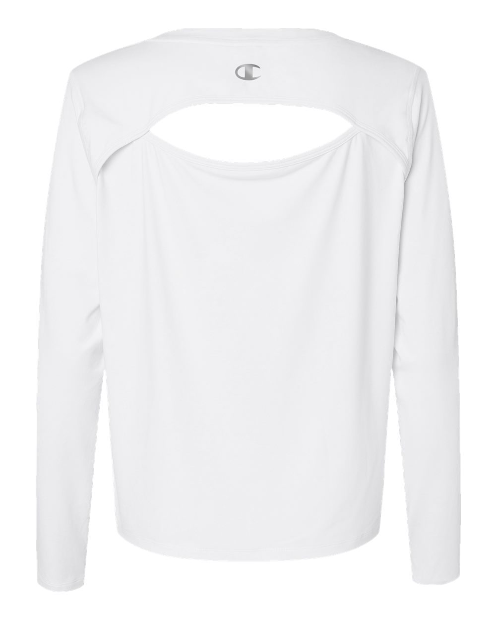 Women's Sport Soft Touch Long Sleeve T-Shirt - Back - B03584113 - White