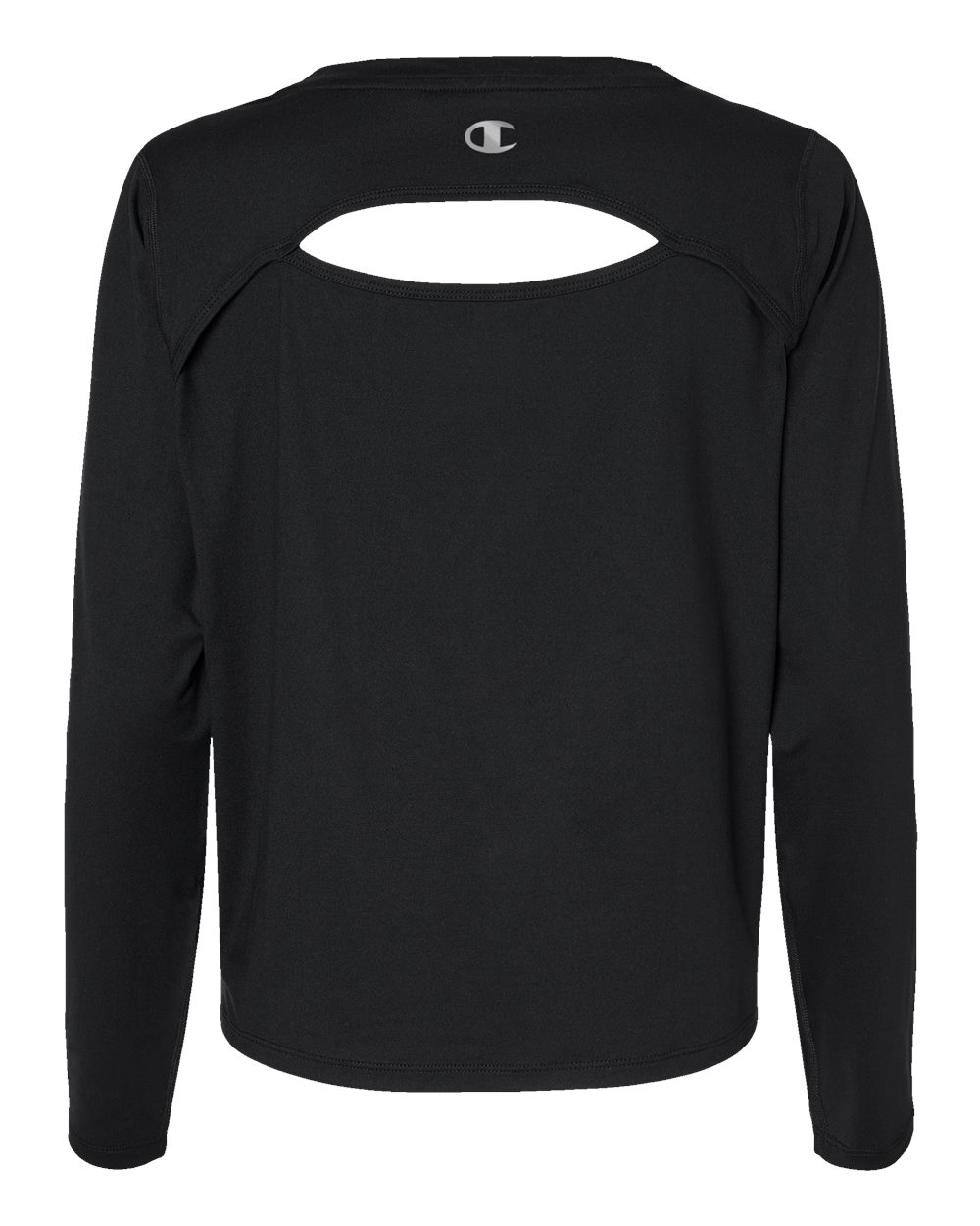 Women's Sport Soft Touch Long Sleeve T-Shirt - Back - B03584503 - Black