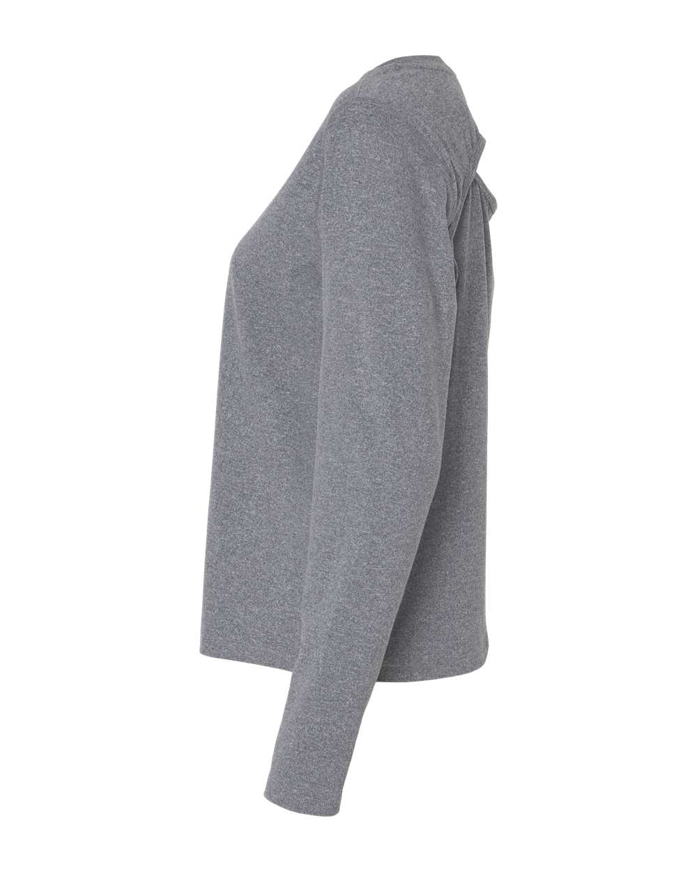 Women's Sport Soft Touch Long Sleeve T-Shirt - DirectSide - B03584103 - Ebony Heather