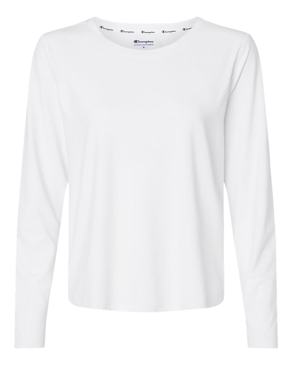 Women's Sport Soft Touch Long Sleeve T-Shirt - Front - B03584113 - White