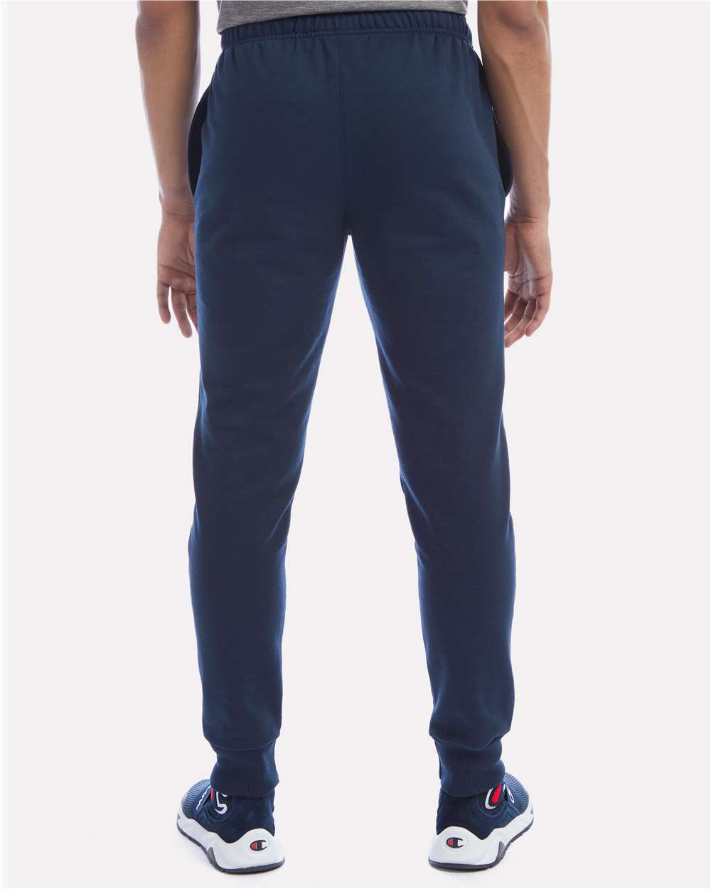 Unisex Powerblend® Fleece Joggers - OnModelBack - B04384653 - Navy