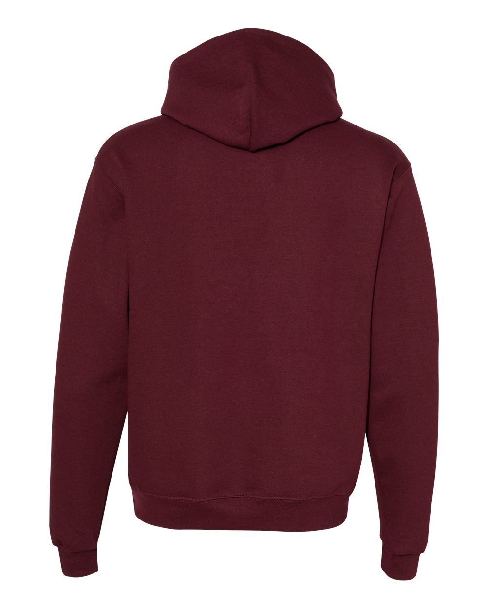Men's Powerblend® Hooded Sweatshirt - Back - B22884533 - Maroon