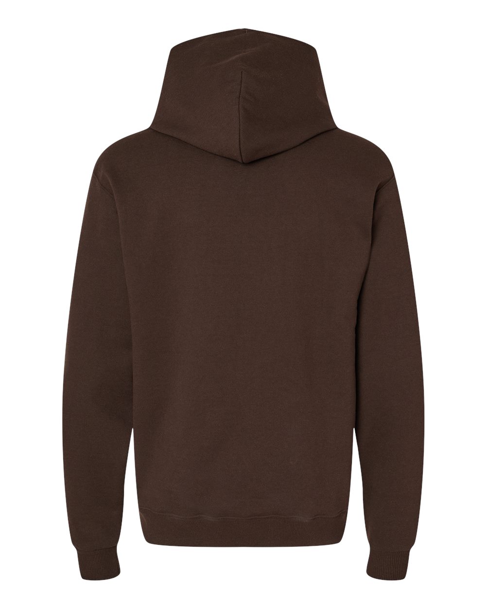 Men's Powerblend® Hooded Sweatshirt - Back - B22884563 - Chocolate Brown