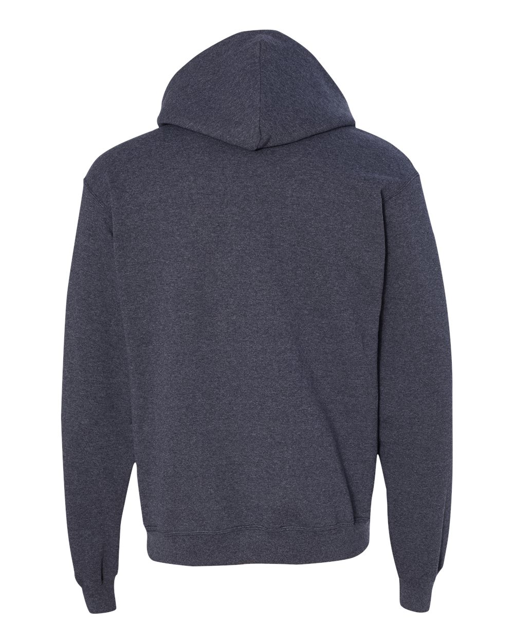 Men's Powerblend® Hooded Sweatshirt - Back - B22884643 - Navy Heather