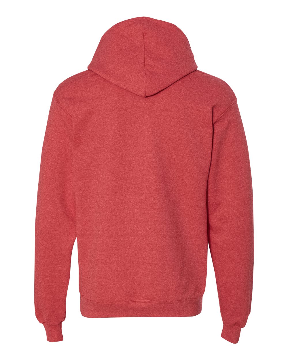 Men's Powerblend® Hooded Sweatshirt - Back - B22884713 - Scarlet Heather