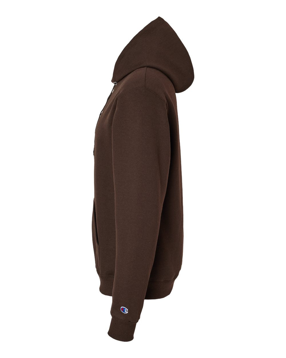 Men's Powerblend® Hooded Sweatshirt - DirectSide - B22884563 - Chocolate Brown
