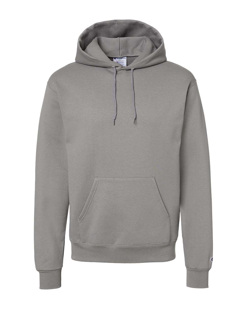 Men's Powerblend® Hooded Sweatshirt - Front - B22884133 - Stone Grey