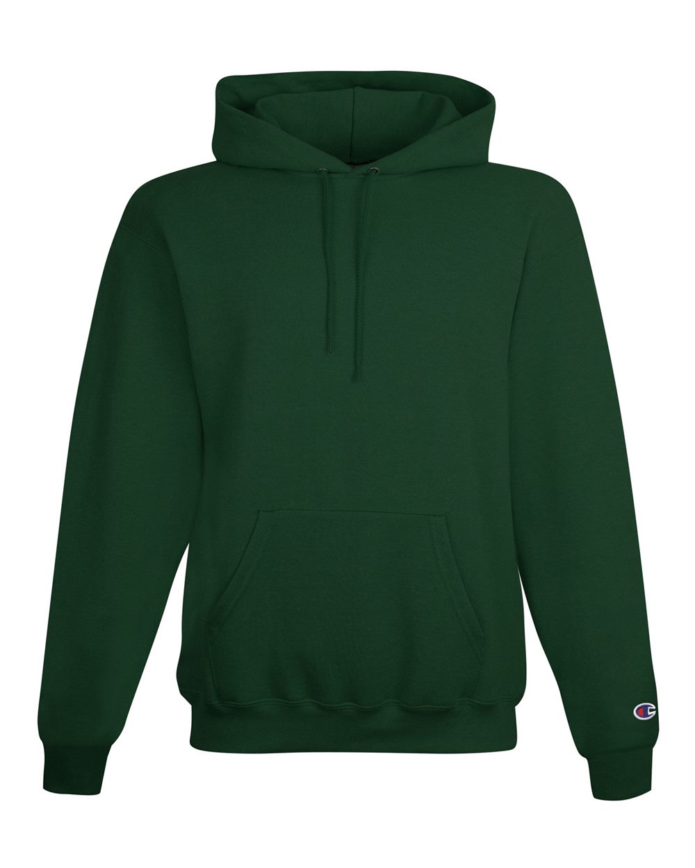Men's Powerblend® Hooded Sweatshirt - Front - B22884203 - Dark Green Heather