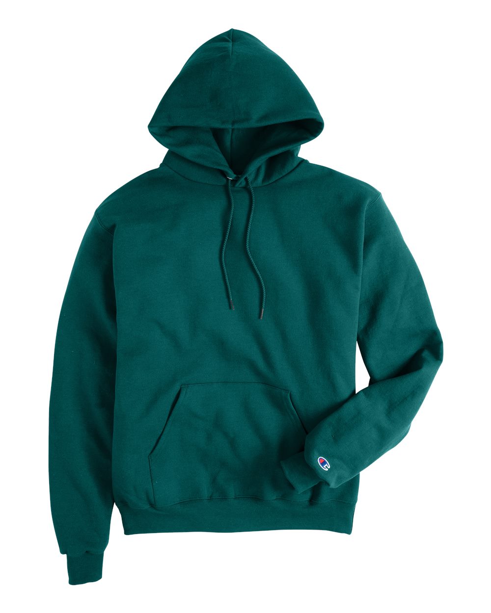 Men's Powerblend® Hooded Sweatshirt - Front - B22884233 - Emerald Green