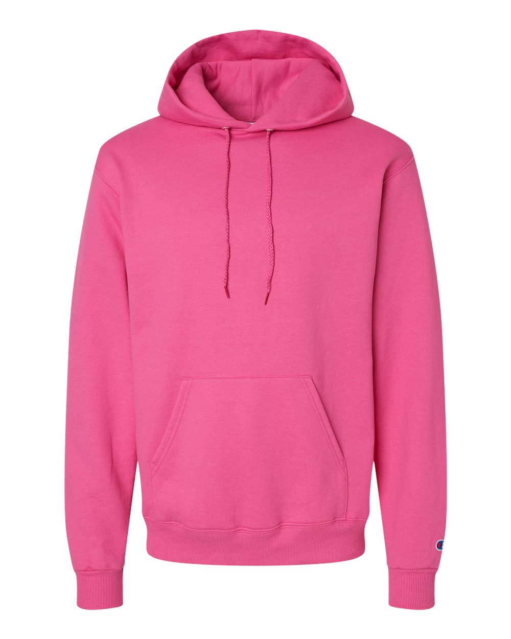 Men's Powerblend® Hooded Sweatshirt - Front - B22884693 - Wow Pink