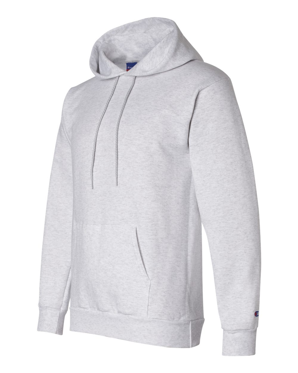 Men's Powerblend® Hooded Sweatshirt - Side - B22884023 - Silver Grey