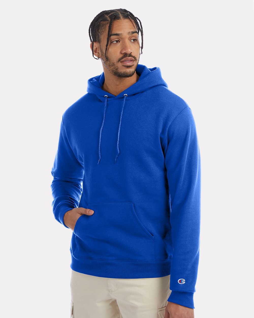 Men's Powerblend® Hooded Sweatshirt - styleImage