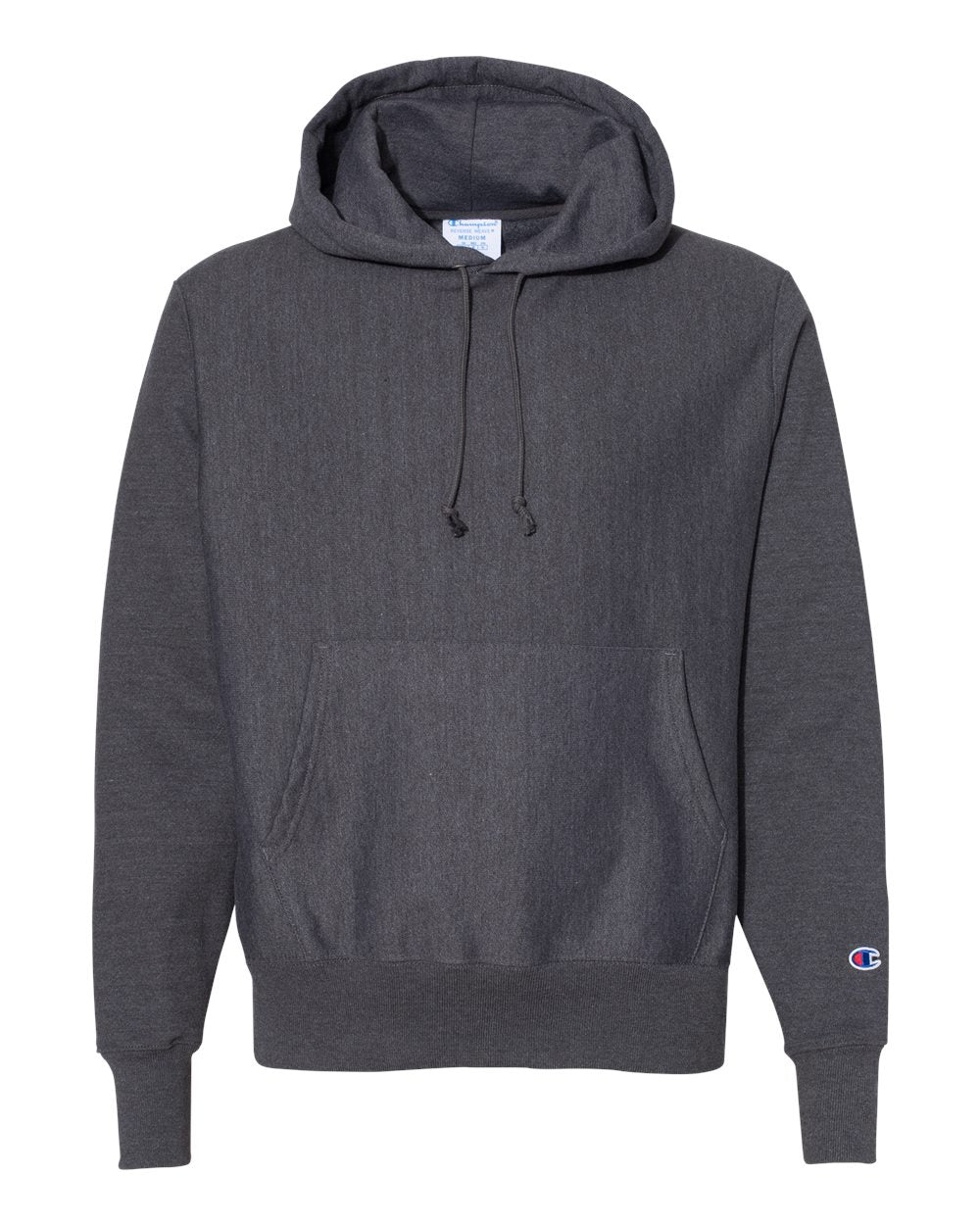 Unisex Reverse Weave® Hooded Sweatshirt - Front - B20484093 - Charcoal Heather