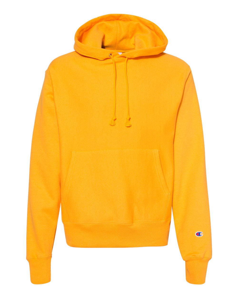 Unisex Reverse Weave® Hooded Sweatshirt - Front - B20484123 - C Gold