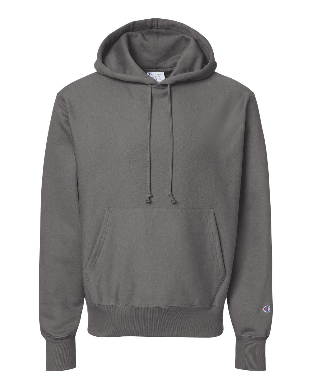 Unisex Reverse Weave® Hooded Sweatshirt - Front - B20484143 - Stone Grey