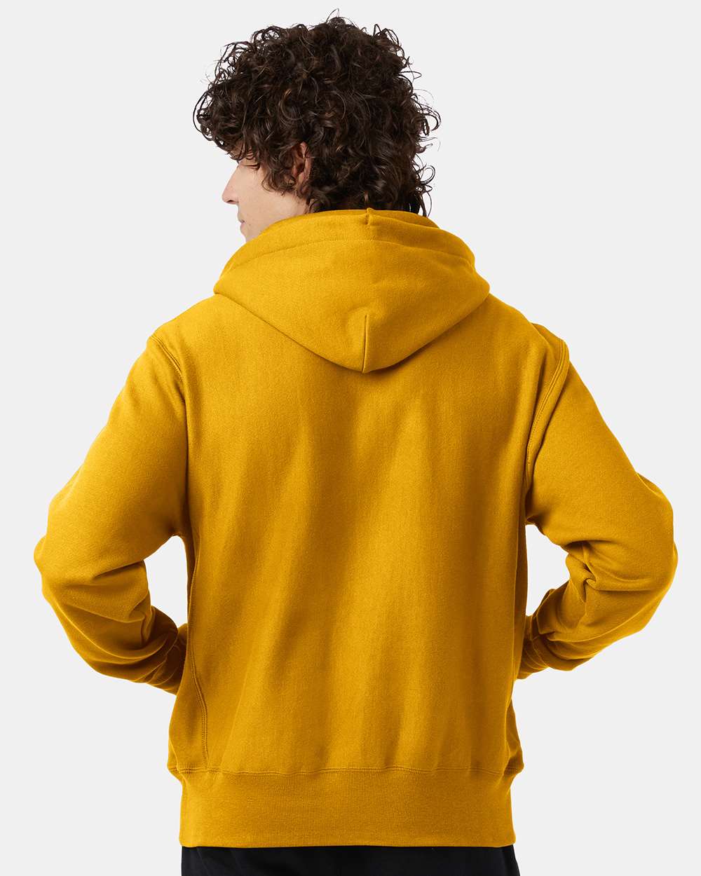 Unisex Reverse Weave® Hooded Sweatshirt - OnModelBack - B20484123 - C Gold