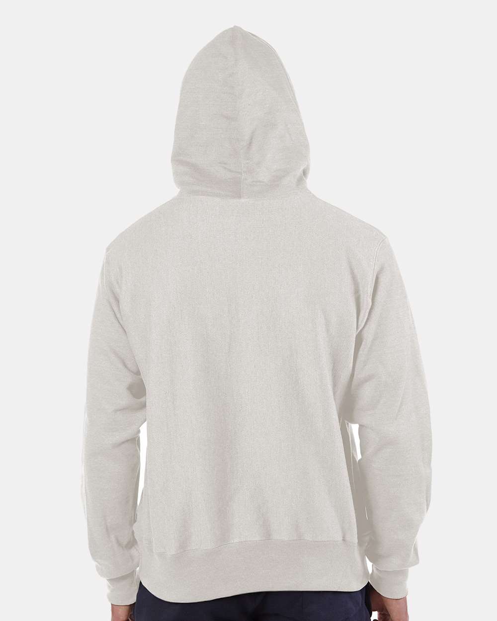 Unisex Reverse Weave® Hooded Sweatshirt - OnModelBack - B20484243 - Oatmeal Heather