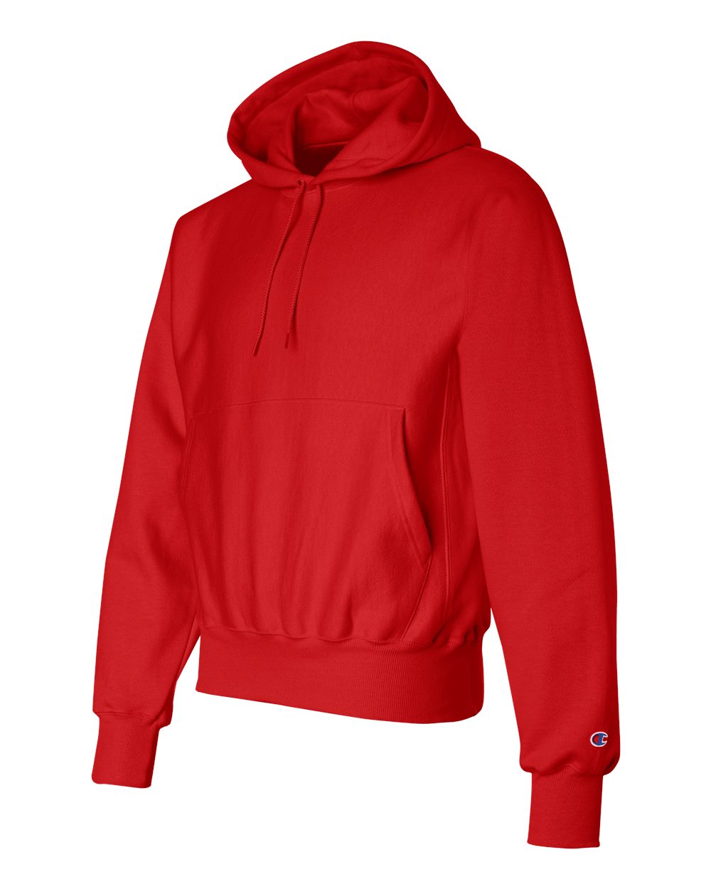 Unisex Reverse Weave® Hooded Sweatshirt - Side - B20484703 - Scarlet