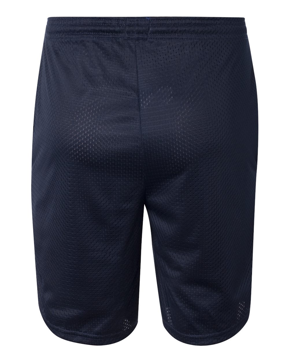 Men's Polyester Mesh 9" Shorts with Pockets - Back - B09084653 - Navy