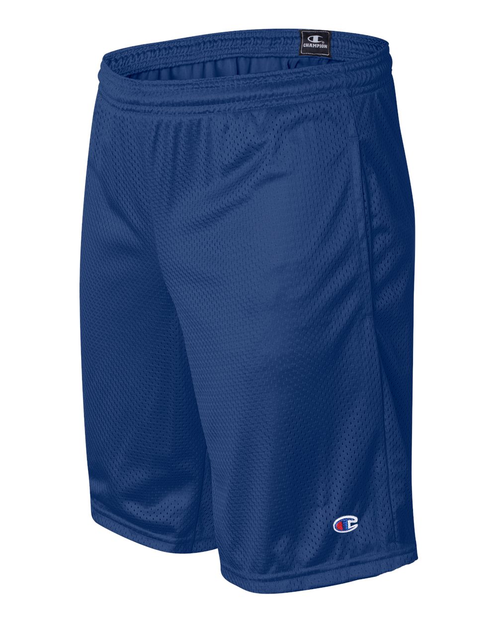 Men's Polyester Mesh 9" Shorts with Pockets - Side - B09084753 - Athletic Royal