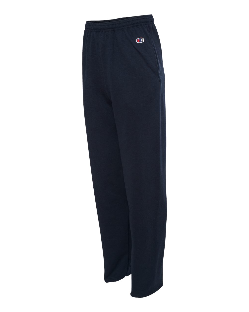 Men's Powerblend® Open-Bottom Sweatpants with Pockets - Side - B23484653 - Navy