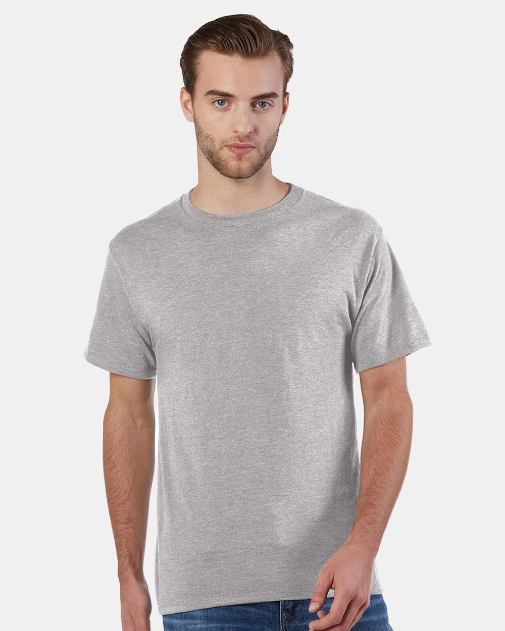Unisex Premium Fashion Classics T-Shirt - OnModelFront - B35884133 - Oxford Grey