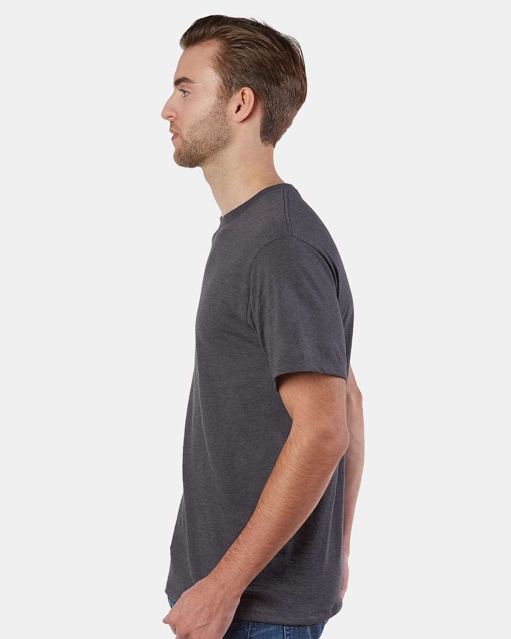 Unisex Premium Fashion Classics T-Shirt - OnModelSide - B35884093 - Charcoal Heather