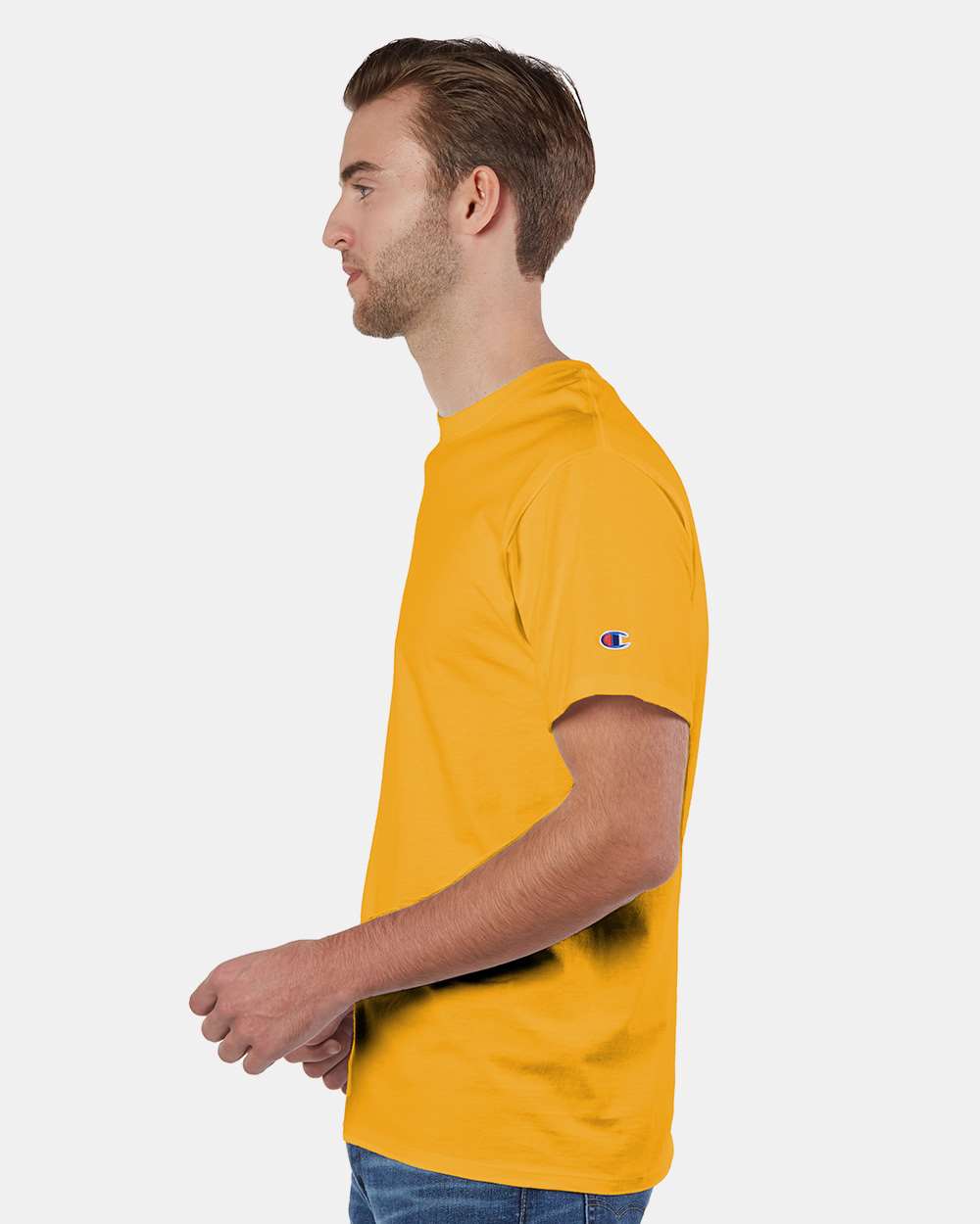Unisex Premium Fashion Classics T-Shirt - OnModelSide - B35884123 - C Gold