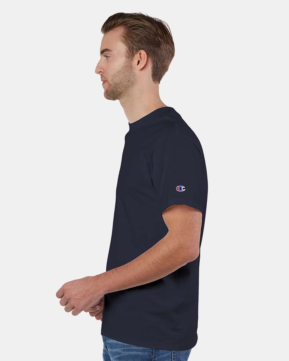 Unisex Premium Fashion Classics T-Shirt - OnModelSide - B35884653 - Navy