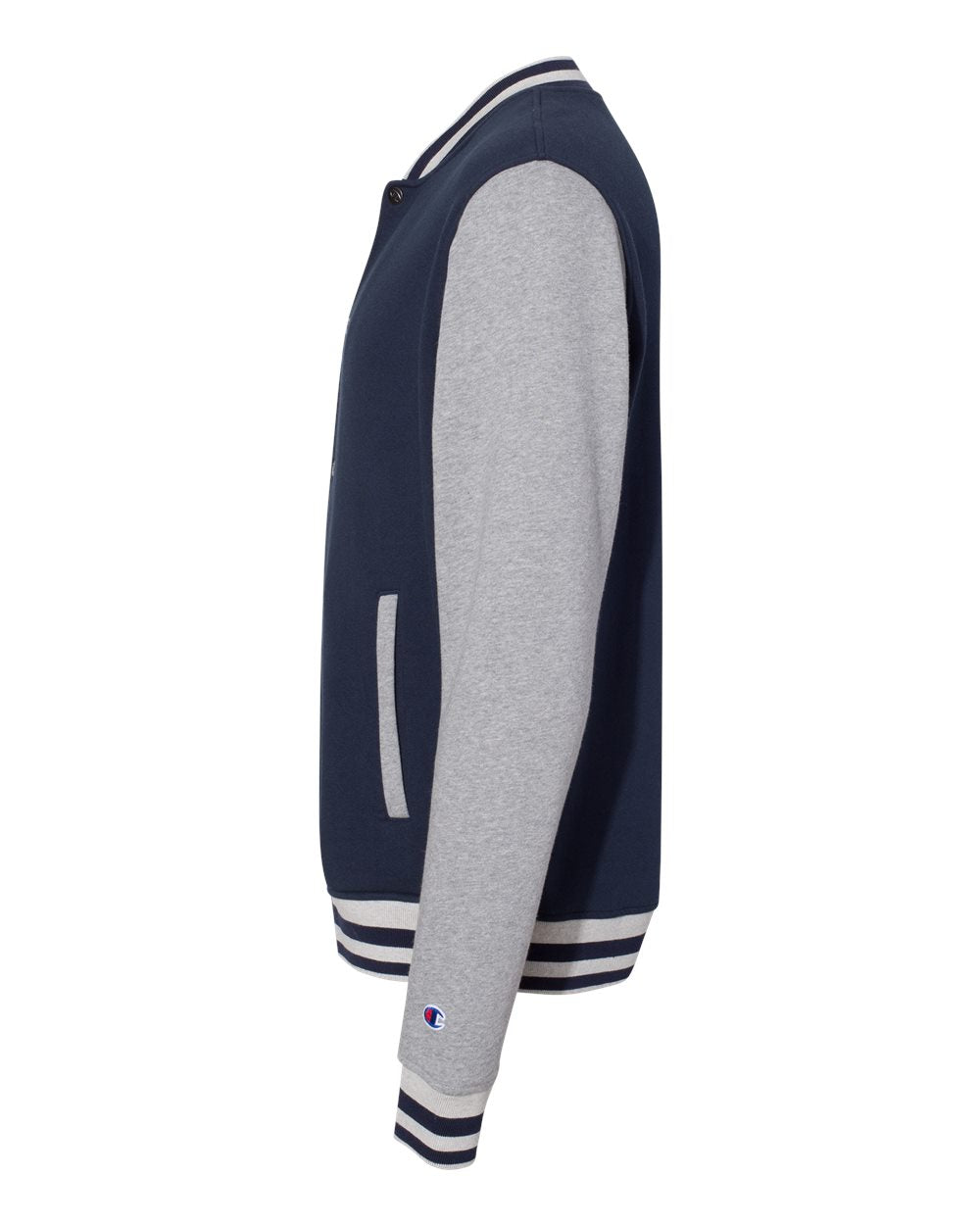 Unisex Bomber Jacket - DirectSide - B63384658 - Navy/ Oxford Grey