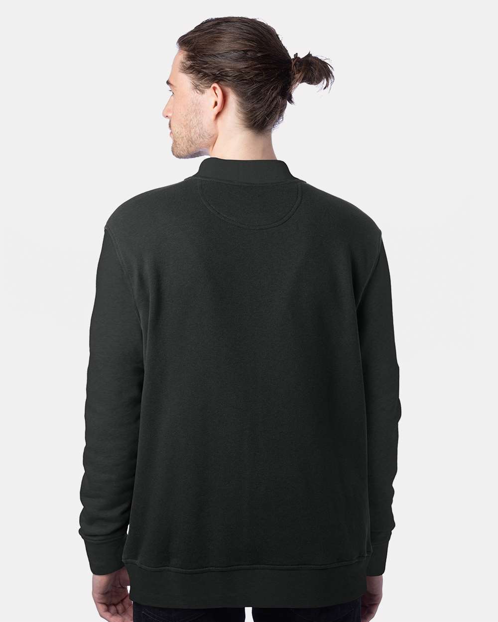 Unisex Bomber Jacket - OnModelBack - B63384503 - Black
