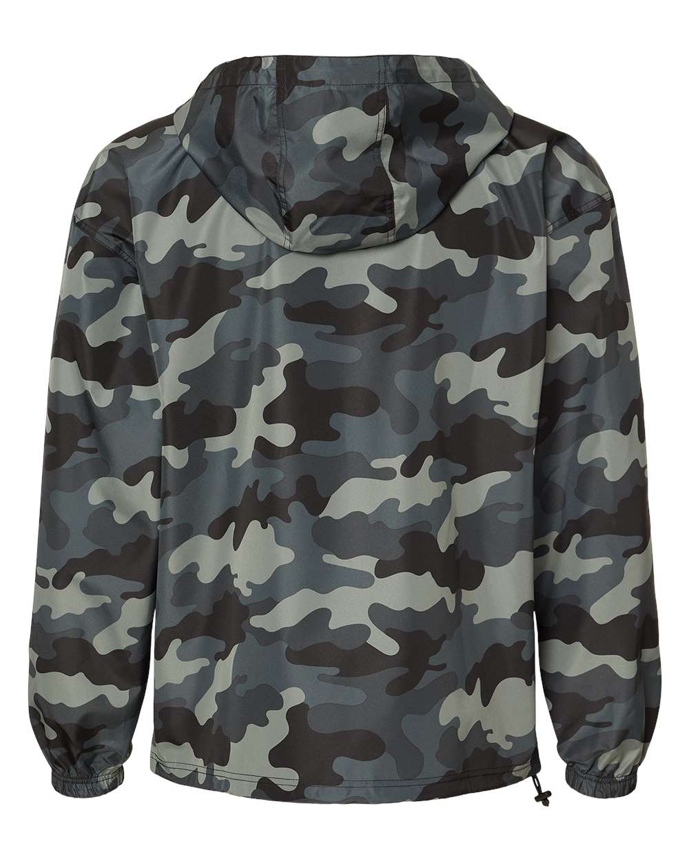 Men's Packable Anorak Jacket - Back - B63284133 - Concrete Camo