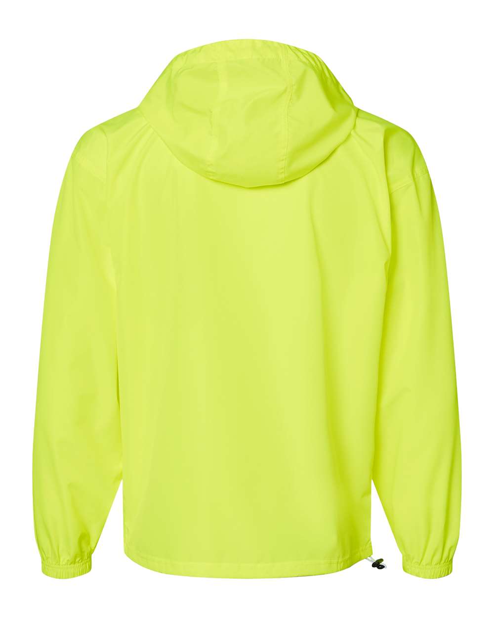 Men's Packable Anorak Jacket - Back - B63284163 - Safety Green