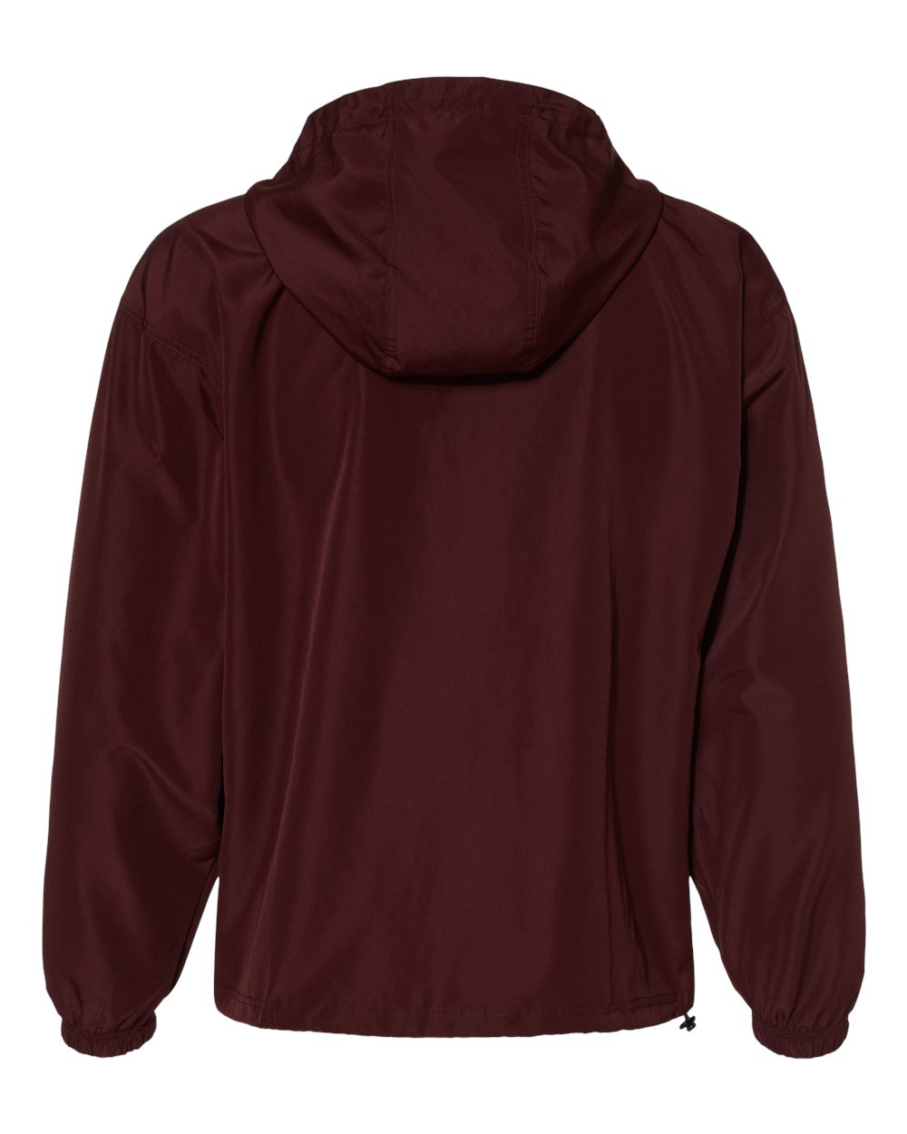Men's Packable Anorak Jacket - Back - B63284533 - Maroon