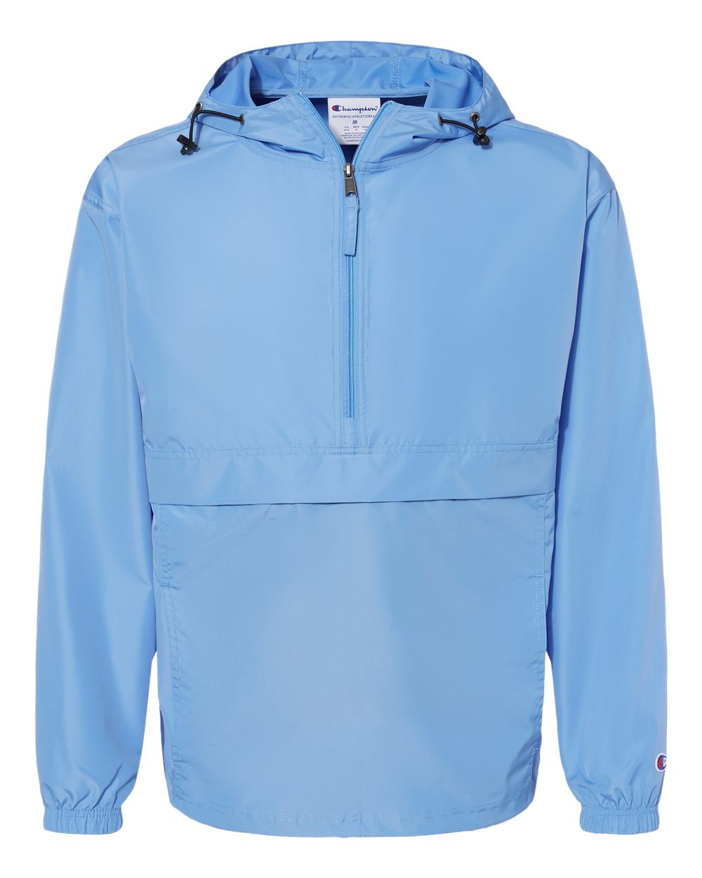 Men's Packable Anorak Jacket - Front - B63284253 - Light Blue
