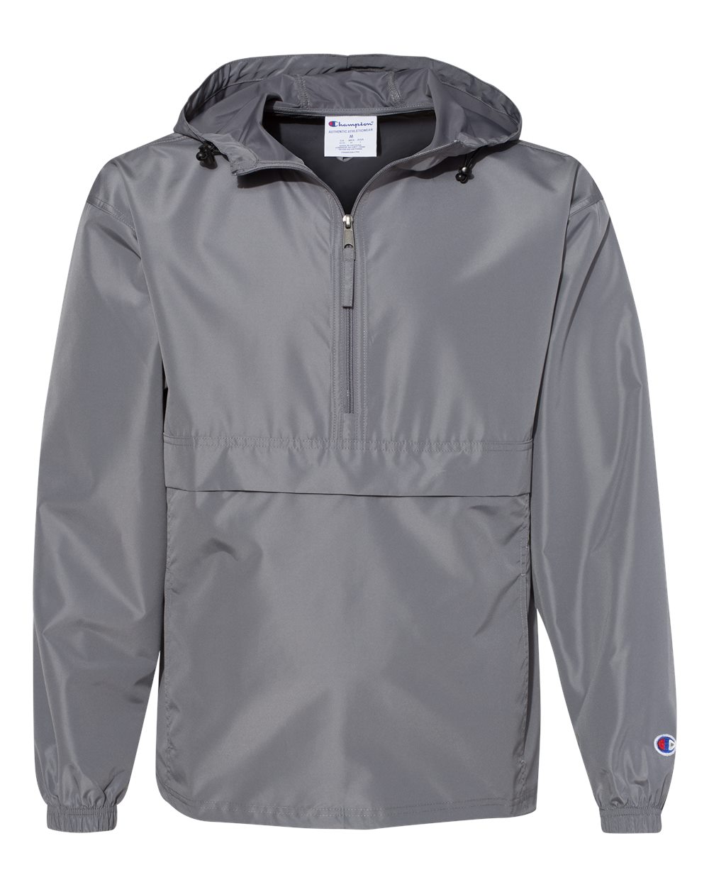 Men's Packable Anorak Jacket - Front - B63284583 - Graphite