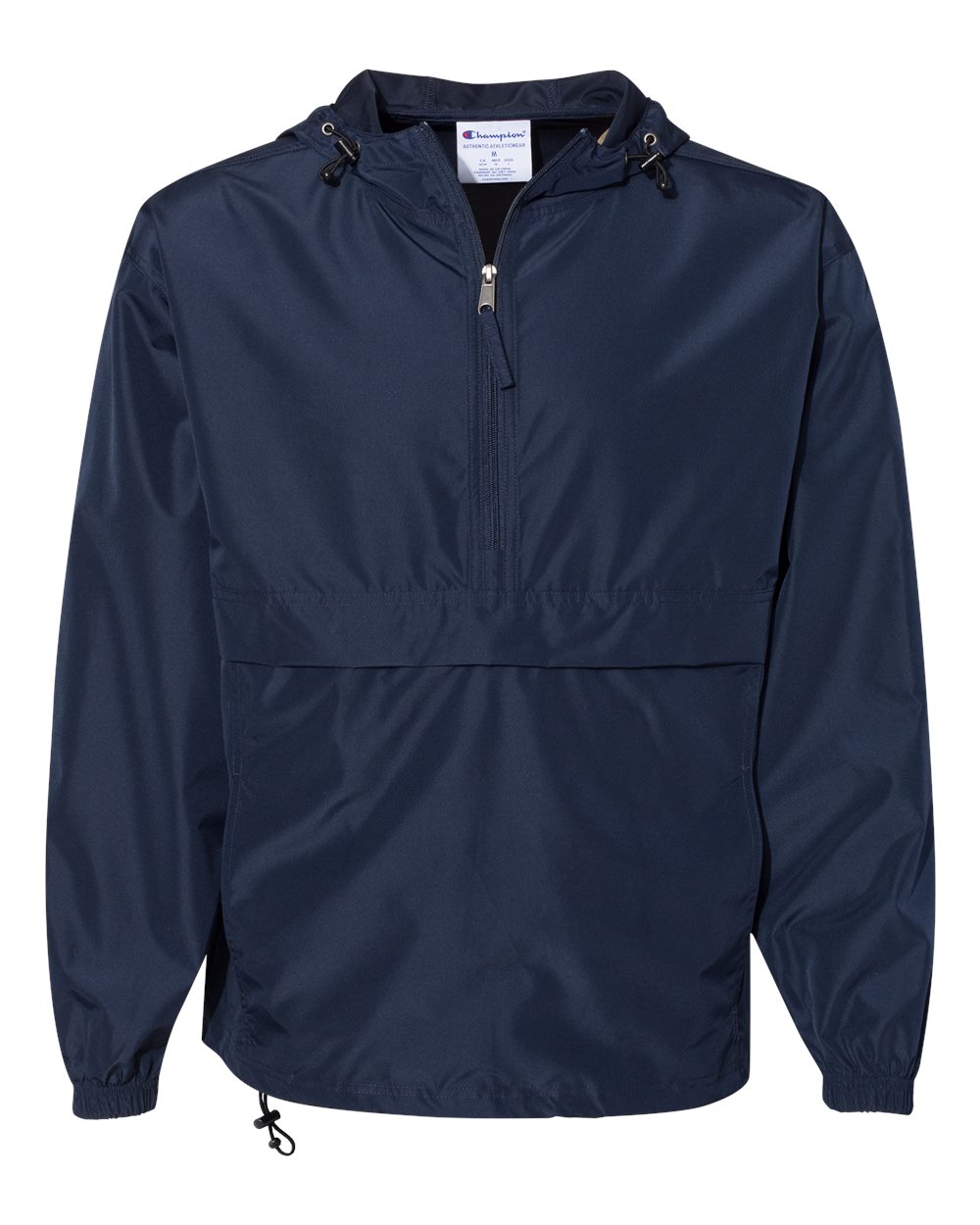 Men's Packable Anorak Jacket - Front - B63284653 - Navy