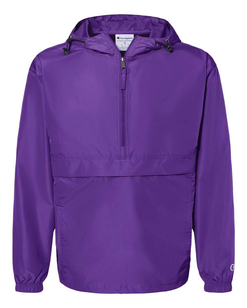 Men's Packable Anorak Jacket - Front - B63284673 - Purple