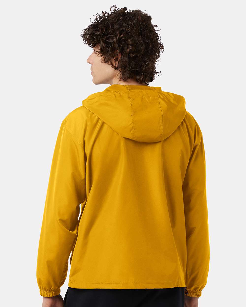 Men's Packable Anorak Jacket - OnModelBack - B63284123 - Gold