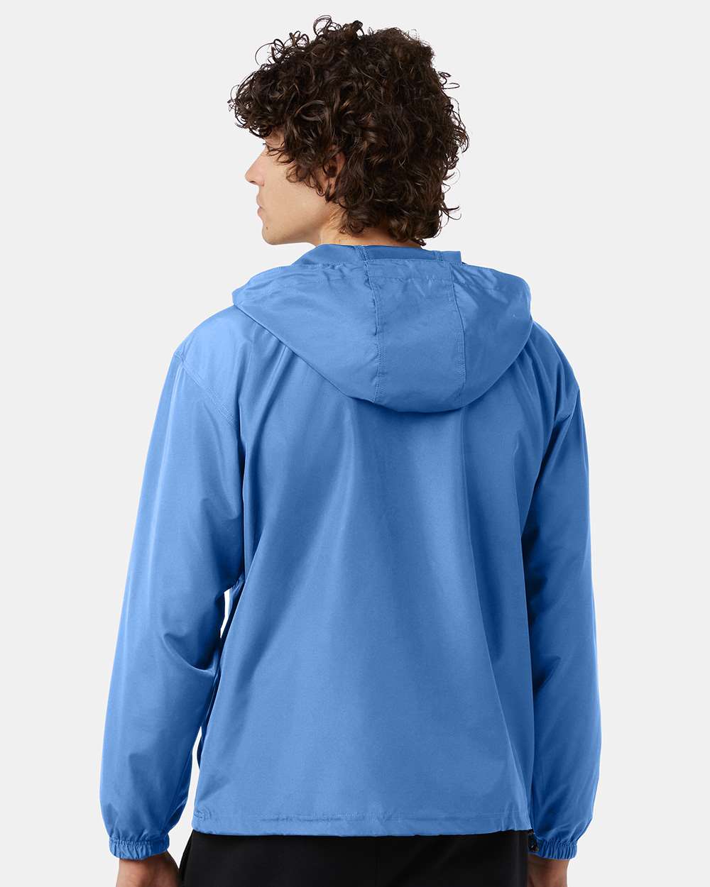 Men's Packable Anorak Jacket - OnModelBack - B63284253 - Light Blue