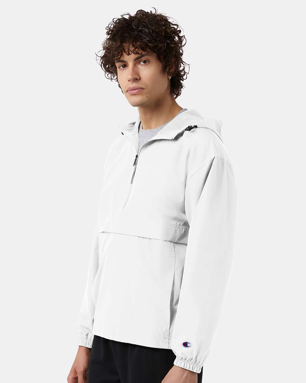 Men's Packable Anorak Jacket - OnModelFront - B63284003 - White